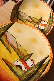 Conti Tuscany Flavours Hand Crafted Tuscan Maiolica Il Paesaggio Italian Pottery Italian Ceramics Handcraft