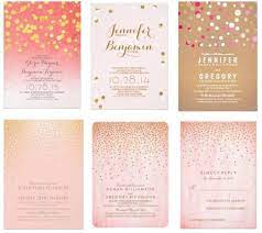 Pink Gold Glitter Confetti Wedding Invitations Wedding Trends 2019 Wedding Invitation Confetti Wedding Confetti Wedding Invitations