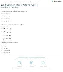 Inverse Of Linear Functions Worksheet Promotiontablecovers