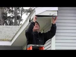 How to kill black mold in the eaves of a roof. Soffit Repair Youtube