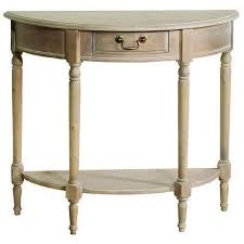 Louis Xvi Whitewash Half Round Hallway Side Table Hall Table Table Console Table