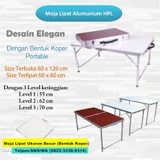 Meja dengan jenis ini biasanya digunakan untuk jenis lipat yang bisa dipindah jika tidak digunakan. Meja Lipat Alumunium Di Bandung 0822 3336 9316 Meja Lipat Murah Kaki Lima Bandung Meja Makan Kayu Murah Di Bandung