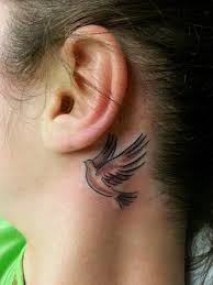 Bird Tattoo Behind Ear Meaning These 30 Mini Tattoos Behind The Ear Are Cute But Make A Real Statement Ear Tattoo Behind Ear Tattoos Healing Tattoo