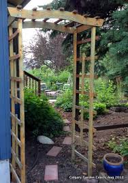 Such as a gutter downspout, aimed at the sidewalk. Move The Arch And Re Route The Eavestrough Check Backyard Garden Design Garden Water Feature Downspout Drainage