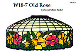 Worden W18-7 Old Rose Lamp Pattern