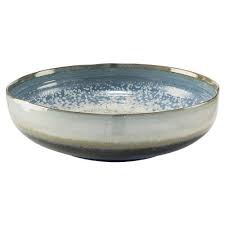 Maybe you would like to learn more about one of these? John Richard Shallow Reactive Glaze Blue Ceramic Decorative Bowl Large Over 15 W Kathy Kuo Home