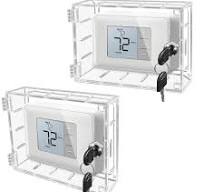 groword 2-Gang Wall Switch Guard-Thermostat Lock Box with ...