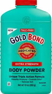 Gold bond medicated extra strength powder is designed to relieve the toughest skin irritation by soothing, cooling, and absorbing moisture. Gold Bond Medicated Extra Strength Triple Action Relief Body Powder 10 Oz Dillons Food Stores