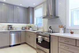 Whether you want to create a modern, eclectic, or warm and traditional kitchen decor, gray cabinets white countertops combination will give you all you. 15 Grey Kitchens That Prove This Colour Has Staying Power