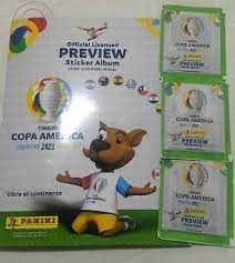 Los mejores cracks reunidos en una espectacular colección para empezar a palpitar el torneo más importante del continente. Copa America 2021 Panini Preview Album 12 Envelopes Stickers Packs Ebay