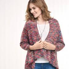 Designed as a perfect first garment project for beginner knitters, the entire sweater is made from 3 pieces. Easy Waterfall Cardigan Knitting Patterns Let S Knit Magazine