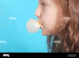 Chewing gum bubble hi-res stock photography and images