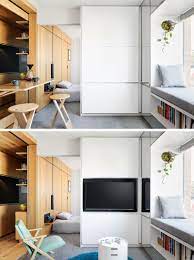 This Small Apartment Has Plenty Of Hidden Design Elements Small Apartment Design Modern Small Apartment Design Small Apartment Interior