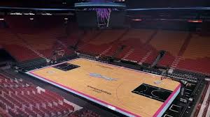 That was the year the heat franchise was founded, the the heat are breaking out the vice uniform on the court for the first time in a home matchup with the sacramento kings on thursday. Here S A First Look At Miami Heat S New Vice Themed Court Youtube