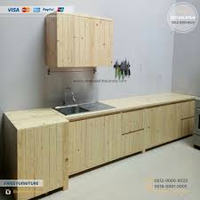 Harga Kitchen Set Jati Belanda Rp 1 700 000 M Finishing Warna Asli Kayu Perabot Industri Rumah Perabot