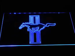 Maybe you would like to learn more about one of these? Ford Mustang Bars Logo Led Neon Sign Ford Mustang Bars Logo Led Neon 49 95 Shacksign Com Custom Led Neon Light Signs