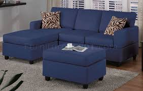 Find stylish home furnishings and decor at includes 3 pieces: Navy Microfiber Plush Casual Small Sectional Sofa W Ottoman