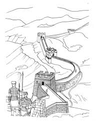 Muralla China Para Colorear