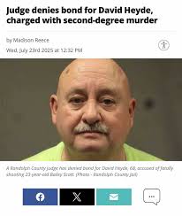 Former Cop and Peace Officer Charged with Second-Degree Murder of Single  Mother 💔 David Kip Heyde, 68, has been charged with second-degree murder  in the fatal shooting of 23-year-old Bailey Scott, according