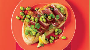 Blood orange jalapeño margarita makes 1 cocktail 1 slice jalapeño or serrano chile, with seeds … Ciaprochef Com Open Faced Seared Tuna Sandwich With Edamame Puree