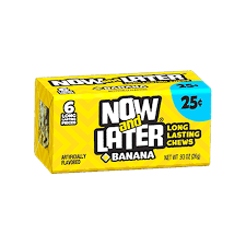 Now Later 6 Piece Banana Candy 0 93oz 26g American Fizz