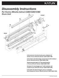 Drum unit, drum unit kenya. Konica Minolta C220 Disassembly Instructions Manual Pdf Download Manualslib