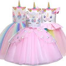 Belanja online mudah dan menyenangkan di tokopedia. Toddler Girls Unicorn Dress Christmas Party Kid Dresses For Girls Costume Princess Dress Children Clothing 1 3 4 5 6 8 10 Years Dresses Aliexpress