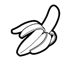 Platano Dibujo Para Colorear