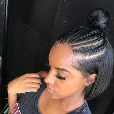 65 Best Short Hairstyles For Black Women Pt 2 In 2020 Straight Hair With Braid Braids For Short Hair Hair Styles