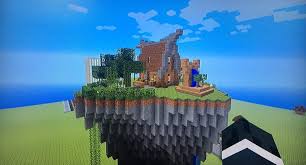 Some serious minecraft blueprints around here! Floating Island Medieval House Minecraft Amino