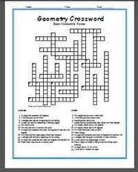 Geometry Crossword 25 Clues That Emphasize Points Lines Math Fact Worksheets Printable Math Worksheets Multiplication Geometric Vocabulary