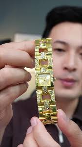 Đồng hồ mạ vàng lắc tay đính đá sang đẹp #donghonu #donghodinhda  #nhanuytin88