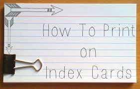 The templates won't fill every need. How To Print On Index Cards And Post It Notes Darla G Denton