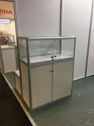 Glass door cabinets are an ideal alternative for studio apartments and urban homes which normally tend to get a fairly little and compact kitchen area. Aluminium Glass Display Cabinet Showcase For Tradeshow China Display Cabinet Aluminum Glass Display Cabinet Made In China Com
