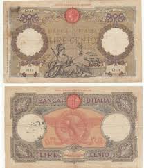 Collecters Item Italy 100 Lire Banknote1931p 0153 With Images Bank Notes Lira Italian Art