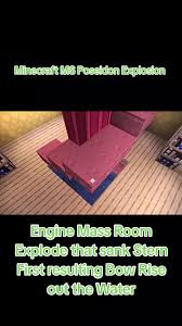 Minecraft MS Poseidon Explosion & Engine Mass Room Explode that sank S... |  TikTok
