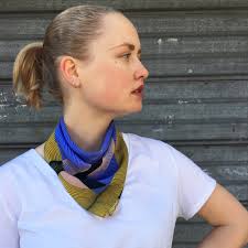 1972 Print Silk neck Scarf