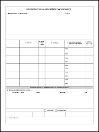 Maybe you would like to learn more about one of these? Army Deliberate Risk Assessment Examples