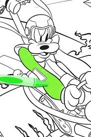 Mickey And The Roadster Racers Goofy Coloring Sheet Disney Junior Coloring Pages Disney Junior Printables Disney Coloring Pages