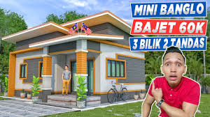 Rumah bajet moden berukuran 20x30. Design Rumah Bajet 60k 3 Bilik Tidur 2 Bilik Air 34 X27 Feet Youtube
