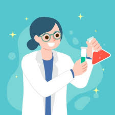 download illustration concept with scientist woman for free science illustration pharmacy art illustration