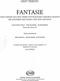 Check spelling or type a new query. Liszt S697 Fantasie Uber Themen Aus Mozarts Figaro Und Don Giovanni Howard Pdf