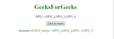 Javascript Add New Elements At The Beginning Of An Array Geeksforgeeks