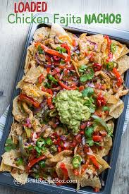 Easy Loaded Chicken Fajita Nachos Recipe Best Recipe Box Recipe Chicken Fajita Nachos Recipe Fajita Nachos Recipe Fajita Recipe