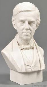 Parian Porcelain; Morse (Sydney), Bust of Oliver Wendell Holmes, 10 inch.