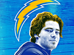 Download Justin Herbert Blue Poster Wallpaper