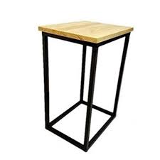 Xiaomei Personality Mini Coffee Table Side Table Stainless Steel And Natural Wood Side Table 60 65 70cm Size 70cm Side Table Wood Coffee Table Table