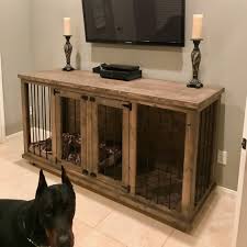 Plans To Build Your Own Wooden Double Dog Kennel Size Large Dog Crate Furniture Wooden Dog Crate Diy Dog Crate