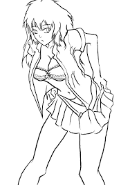 This summer is all about h o t manga girls! Sexy Anime Girl Coloring Page Free Printable Coloring Pages For Kids