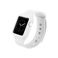 Black Apple Watch With White Sport Band Apple Watch Strap Band Apple Watch Apple Watch Sport Apple Watch Strap